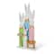 Glitzhome® 29.75" Easter Wooden Bunny Family Porch Décor